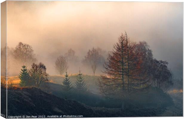 Sunrise Glen Orchy Canvas Print by Jon Pear