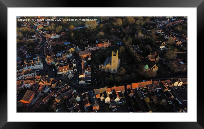 St. Mary’s Church Bungay Framed Mounted Print by Edward Laxton