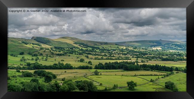 The Great Ridge, the Peak District Framed Print by Jo Sowden