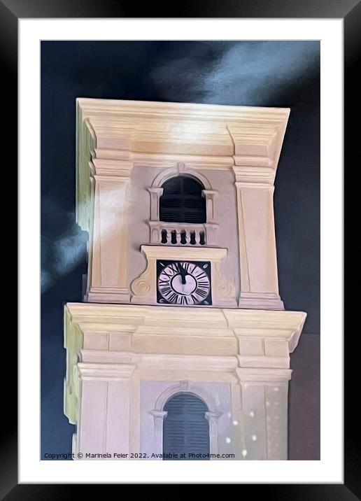 New Year's Eve Framed Mounted Print by Marinela Feier