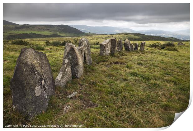 Beautiful Megalithic Cromlech in Galicia, Spain  Print by Pere Sanz