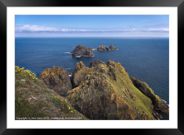 Beautiful Coastline at Ortegal Cape, Galicia, Spain Framed Mounted Print by Pere Sanz