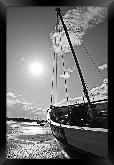Low Tide at Brancaster Staithe Framed Print by Paul Macro