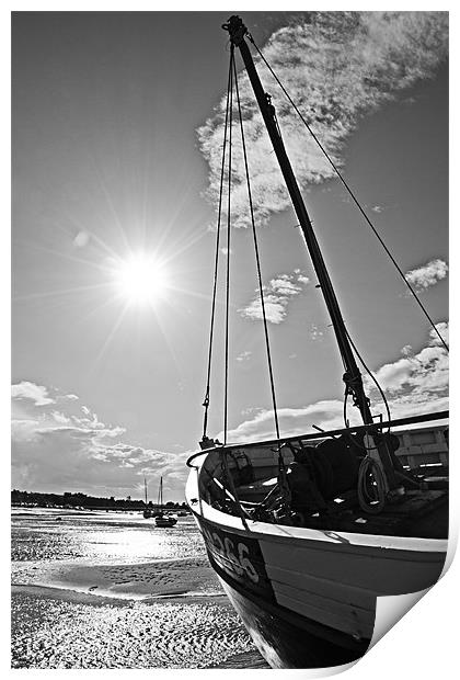 Low Tide at Brancaster Staithe Print by Paul Macro