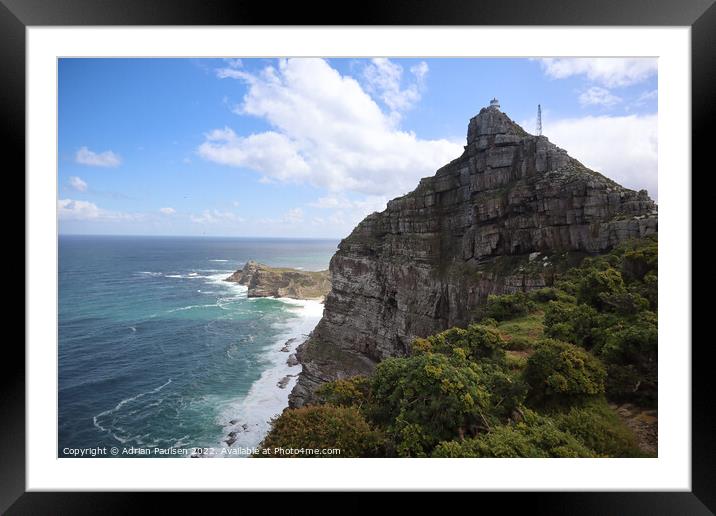 Cape Point Lighthouse Framed Mounted Print by Adrian Paulsen