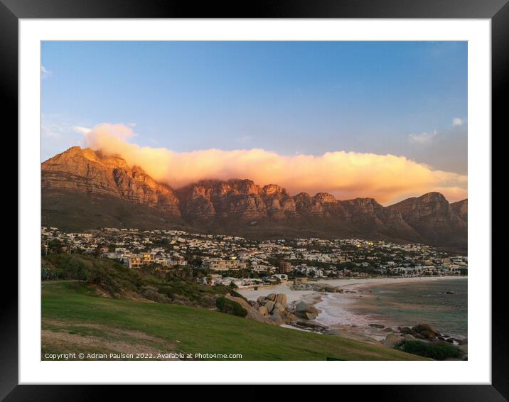 Camps Bay Beach Framed Mounted Print by Adrian Paulsen
