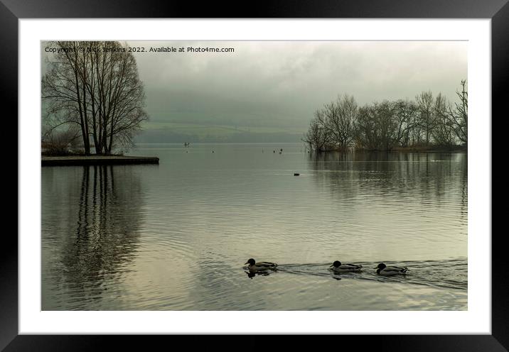 Llangorse Lake Early Morning  Framed Mounted Print by Nick Jenkins