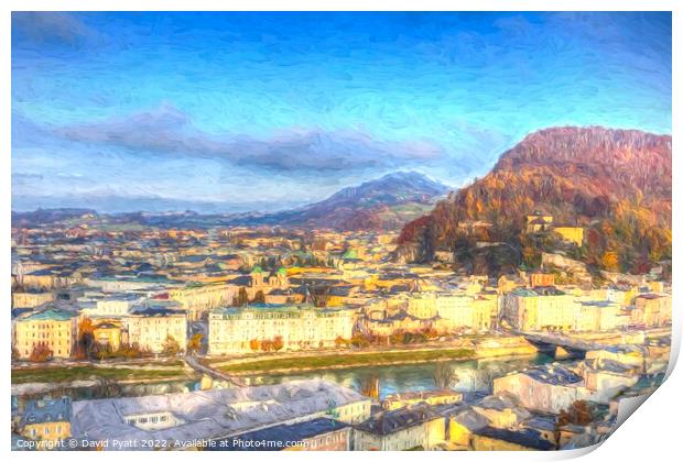 Salzburg City Art   Print by David Pyatt