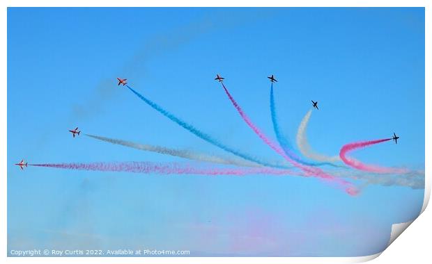 The Red Arrows  Print by Roy Curtis