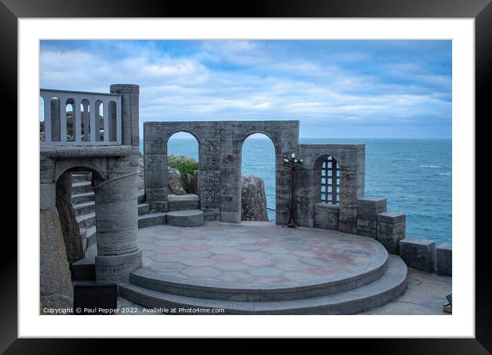 Minack Arches  Framed Mounted Print by Paul Pepper
