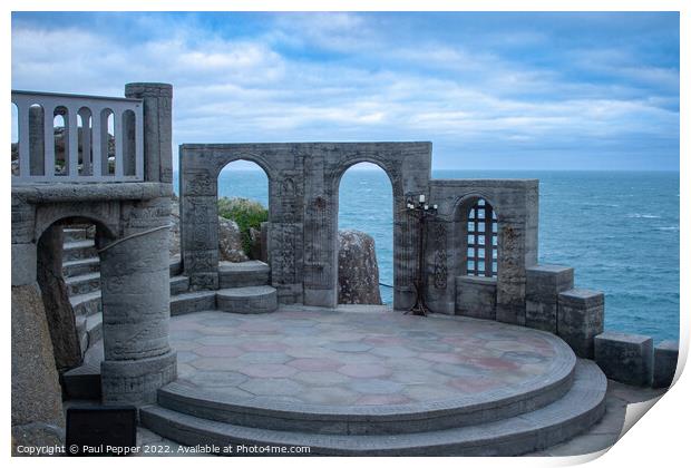Minack Arches  Print by Paul Pepper