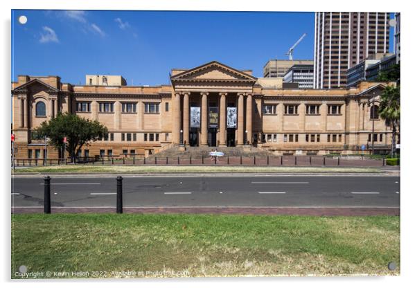 State Library, Sydney, NSW, New South Wales, Australia Acrylic by Kevin Hellon