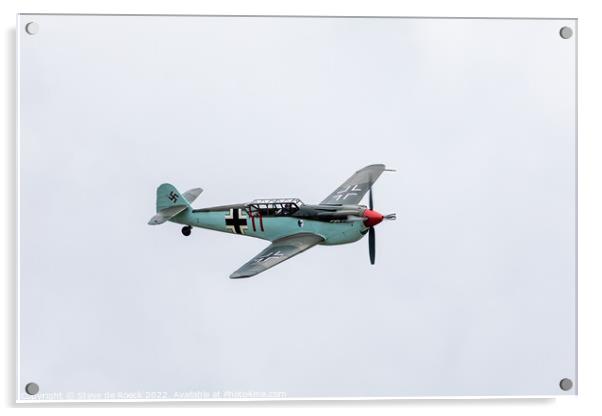 Messerschmitt Me109 Acrylic by Steve de Roeck