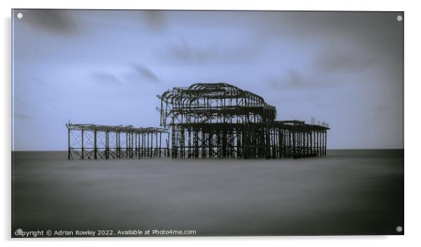 Brighton, West Pier long exposure  Acrylic by Adrian Rowley