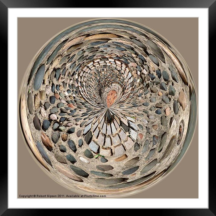 Spherical Paperweight In the Stone Framed Mounted Print by Robert Gipson