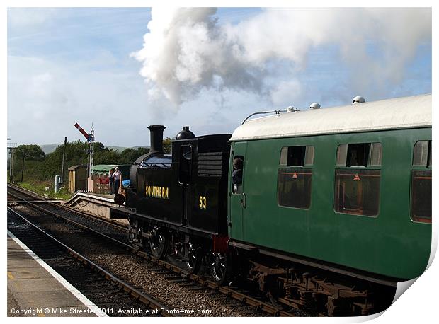 Steam at Harmans Cross Print by Mike Streeter