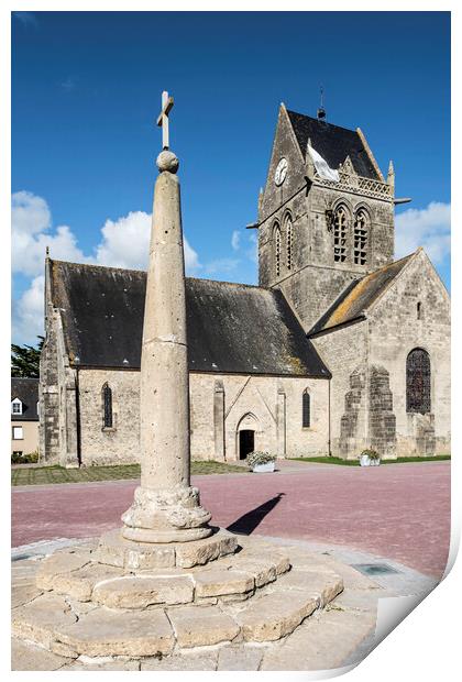 Sainte-Mère-Église, Normandy Print by Arterra 