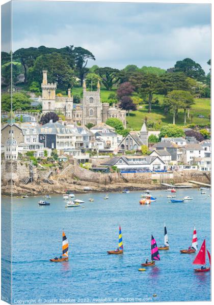 Fowey, Cornwall Canvas Print by Justin Foulkes