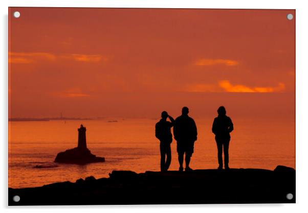 Pointe du Raz at Sunset, Brittany Acrylic by Arterra 