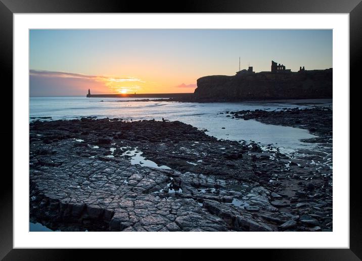 Majestic Sunrise over North Sea Framed Mounted Print by Rob Cole