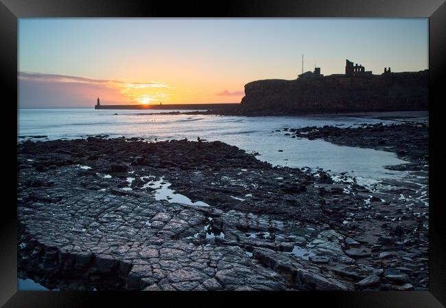 Majestic Sunrise over North Sea Framed Print by Rob Cole