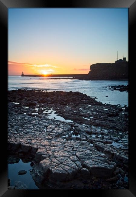 King Edwards Bay, Tynemouth Framed Print by Rob Cole