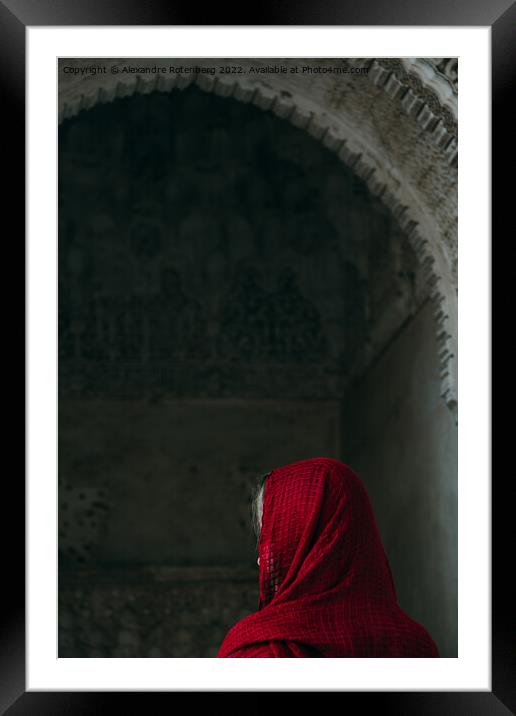Islamic woman Framed Mounted Print by Alexandre Rotenberg