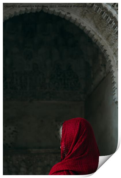 Islamic woman Print by Alexandre Rotenberg