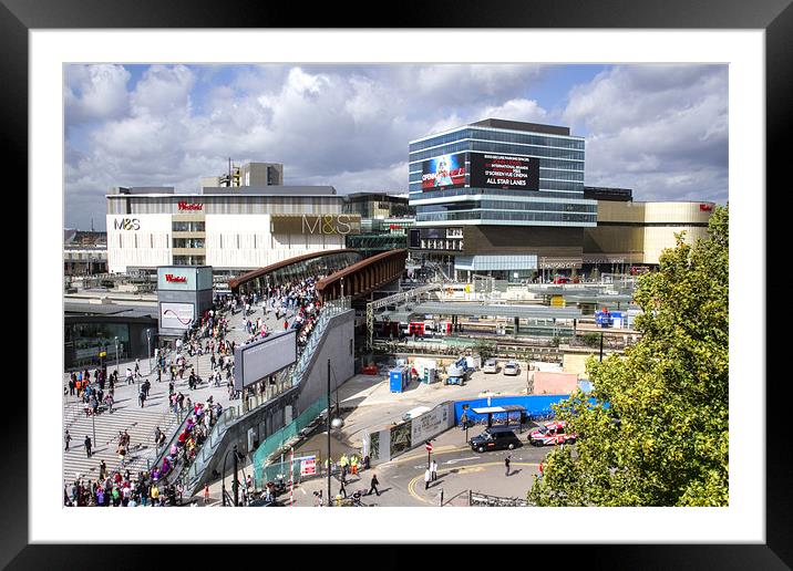 Westfield Shopping City Framed Mounted Print by David French