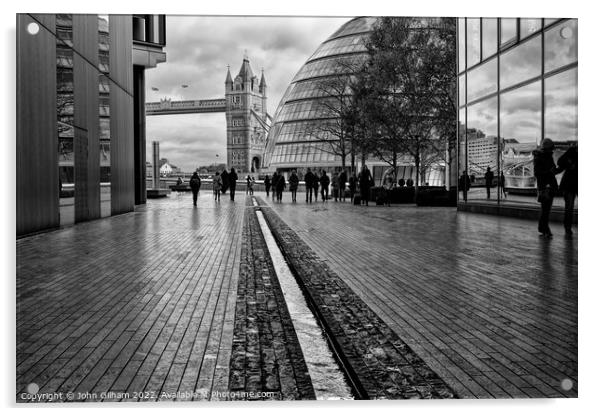 More London Riverside Acrylic by John Gilham