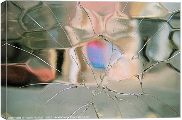 Broken Glass Canvas Print by Kevin Plunkett