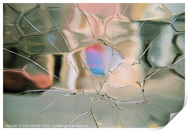 Broken Glass Print by Kevin Plunkett