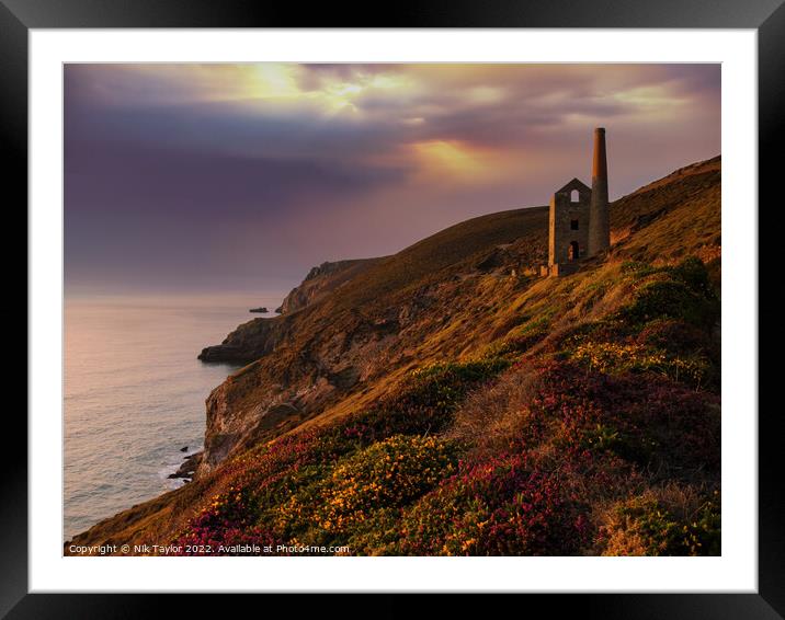 Cornish Coast Framed Mounted Print by Nik Taylor
