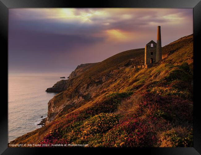 Cornish Coast Framed Print by Nik Taylor