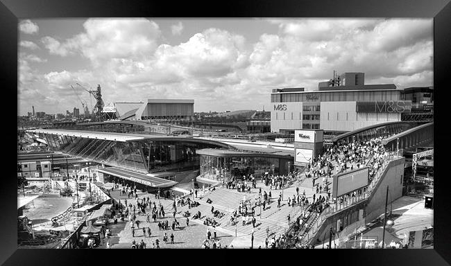 Westfield Shopping City BW Framed Print by David French