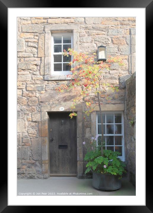 Courtyard St Andrews Framed Mounted Print by Jon Pear
