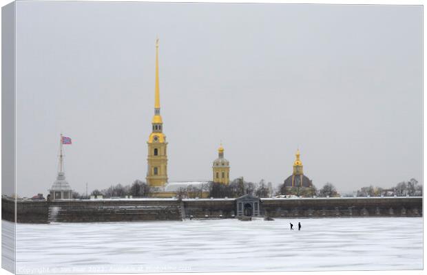Peter and Paul Fortress Canvas Print by Jon Pear