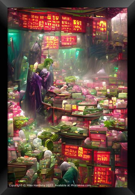 Jade Market Framed Print by Mike Hardisty