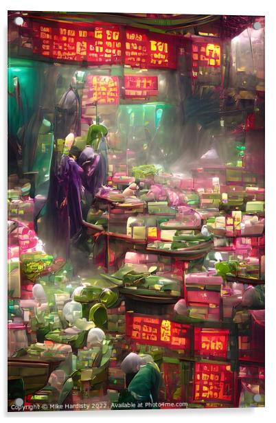 Jade Market Acrylic by Mike Hardisty