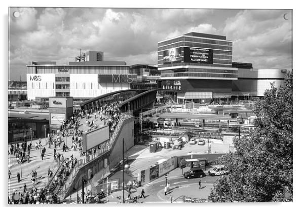 Westfield Shopping City BW Acrylic by David French