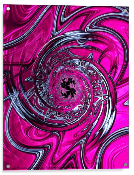 Pink Steel Acrylic by Vickie Fiveash