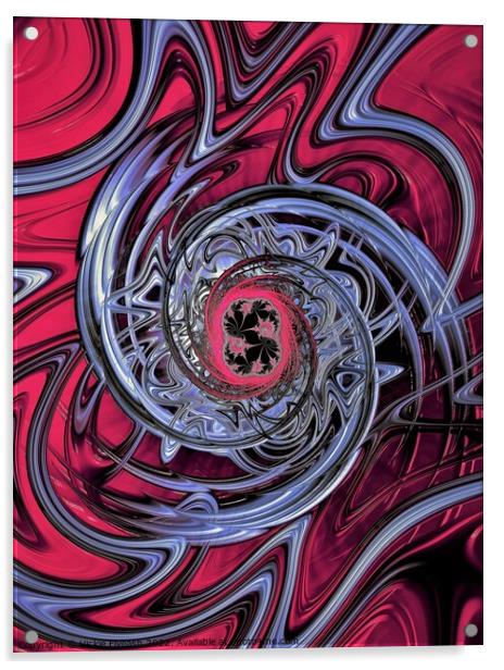 Red Steel Acrylic by Vickie Fiveash