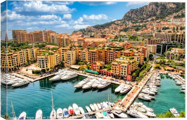 Glitz and Glamour of Monaco Canvas Print by Roger Mechan