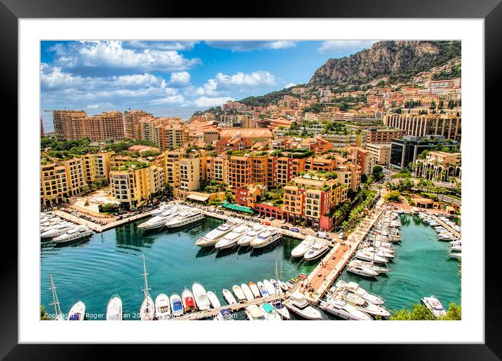 Glitz and Glamour of Monaco Framed Mounted Print by Roger Mechan
