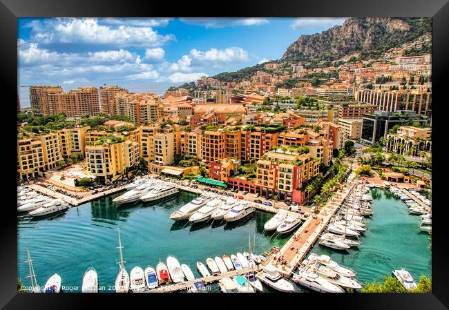 Glitz and Glamour of Monaco Framed Print by Roger Mechan