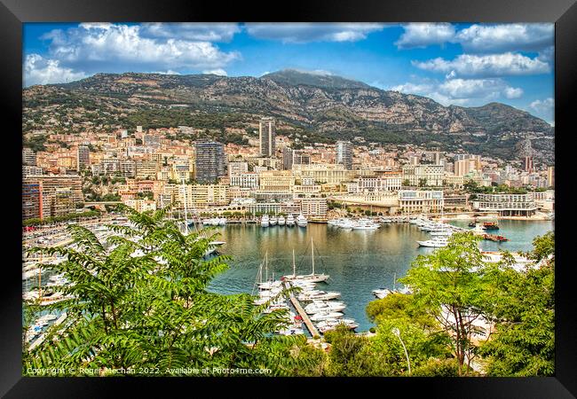 Monaco and Monte Carlo Framed Print by Roger Mechan