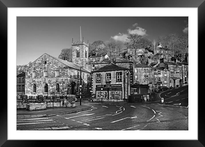 Holmfirth Town Centre Framed Mounted Print by Darren Galpin