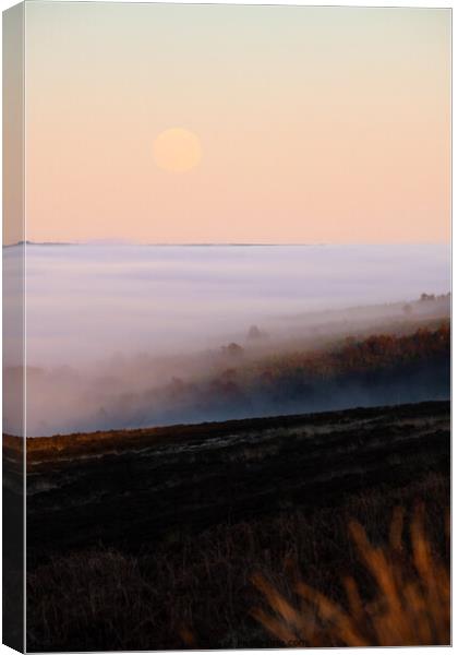 Campsie Fells cloud inversion Canvas Print by Kay Roxby