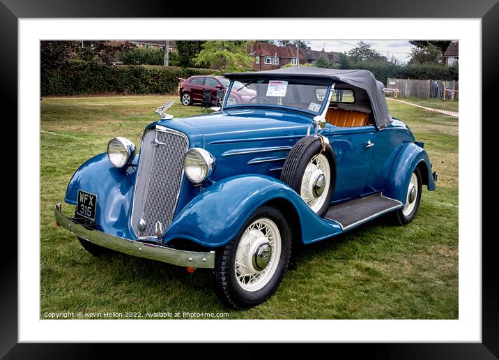 1934, Chevrolet Roadster Framed Mounted Print by Kevin Hellon