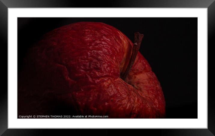 Wrinkled Apple 2 Framed Mounted Print by STEPHEN THOMAS